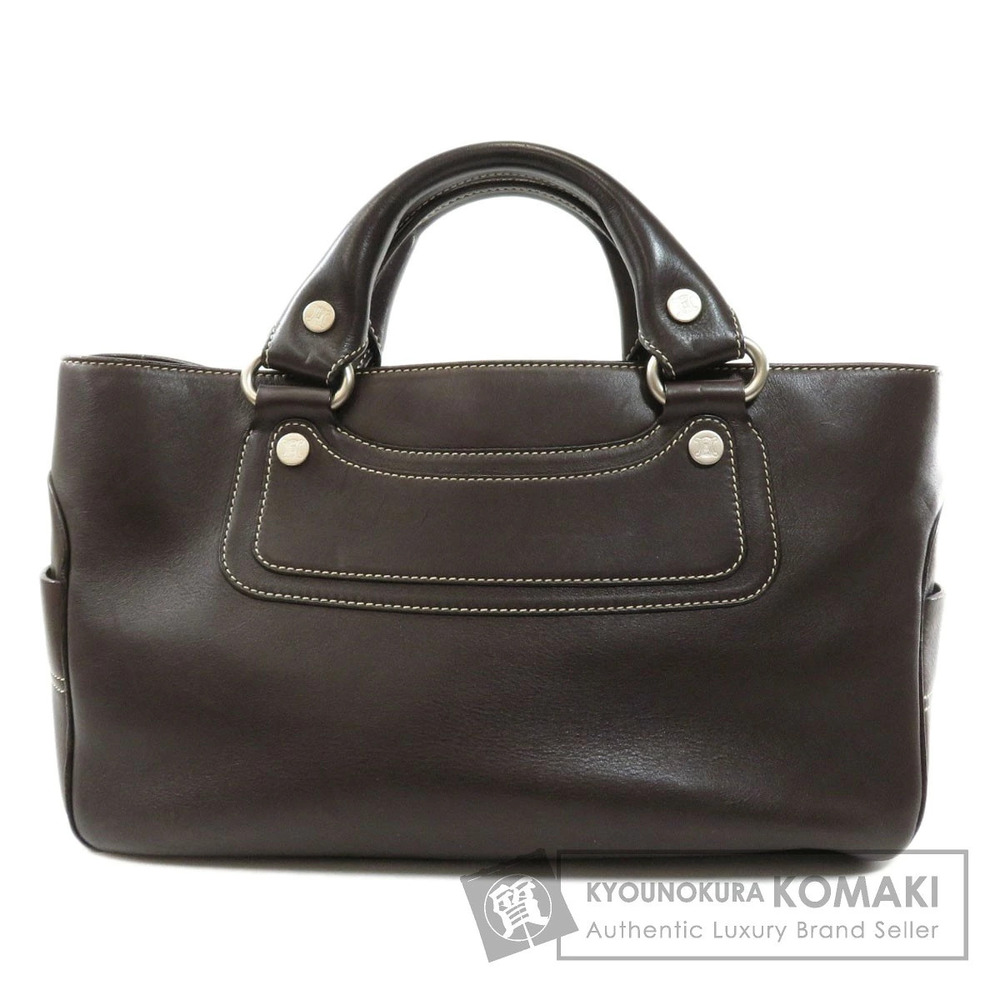 Celine Macadam Handbag Leather